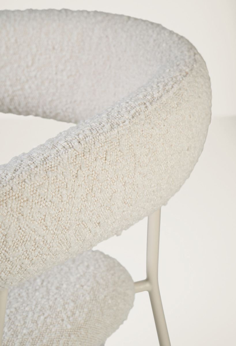 Ruokapöydän tuoli luonnonvalkoinen - 4