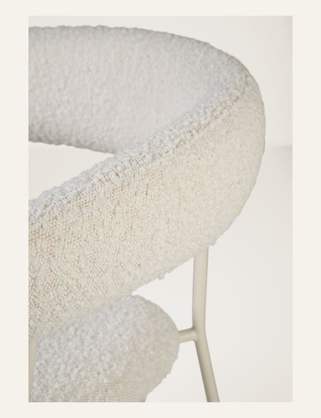 Ruokapöydän tuoli luonnonvalkoinen - 4