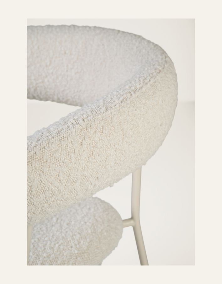 Ruokapöydän tuoli luonnonvalkoinen - 4