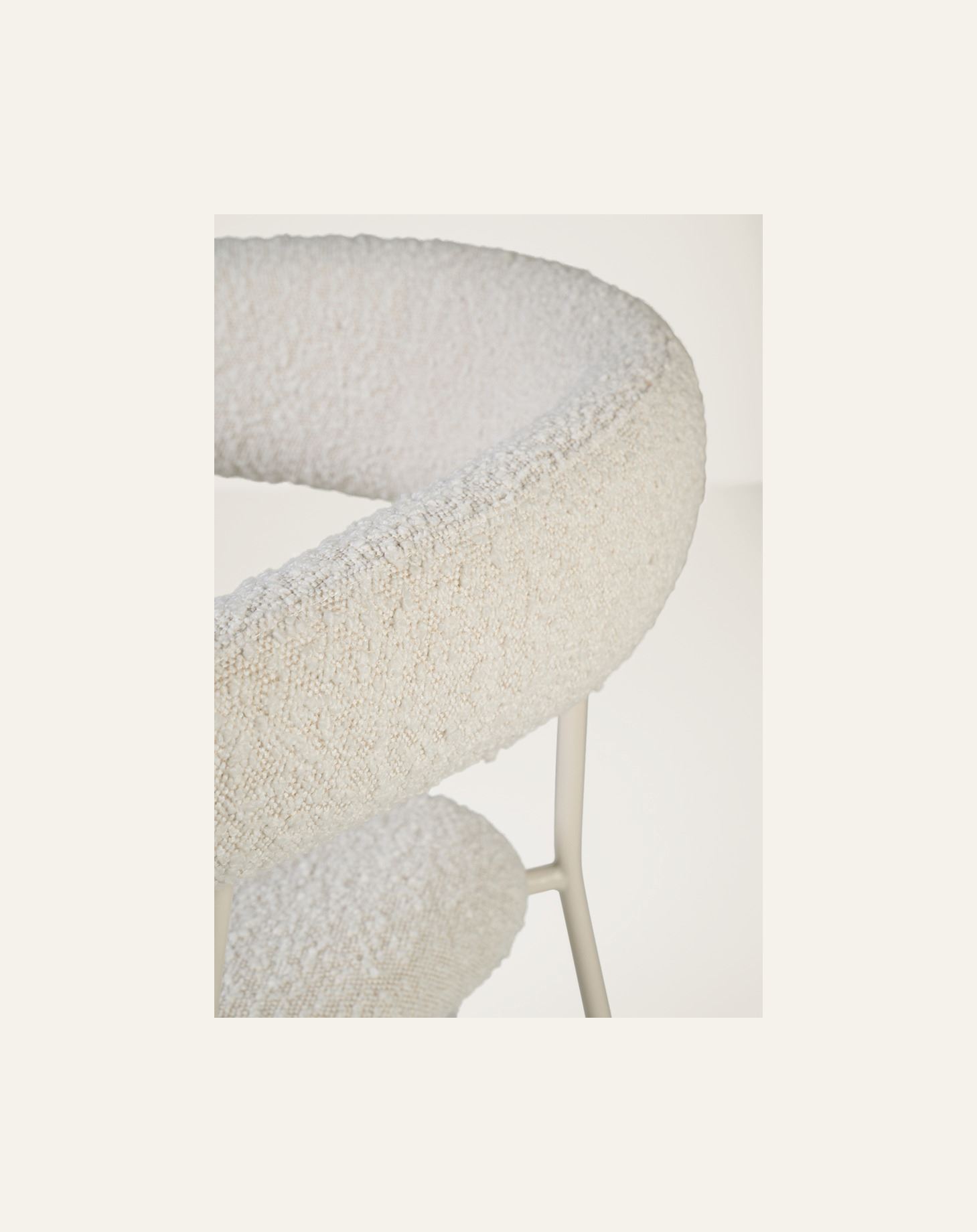 Ruokapöydän tuoli luonnonvalkoinen - 4