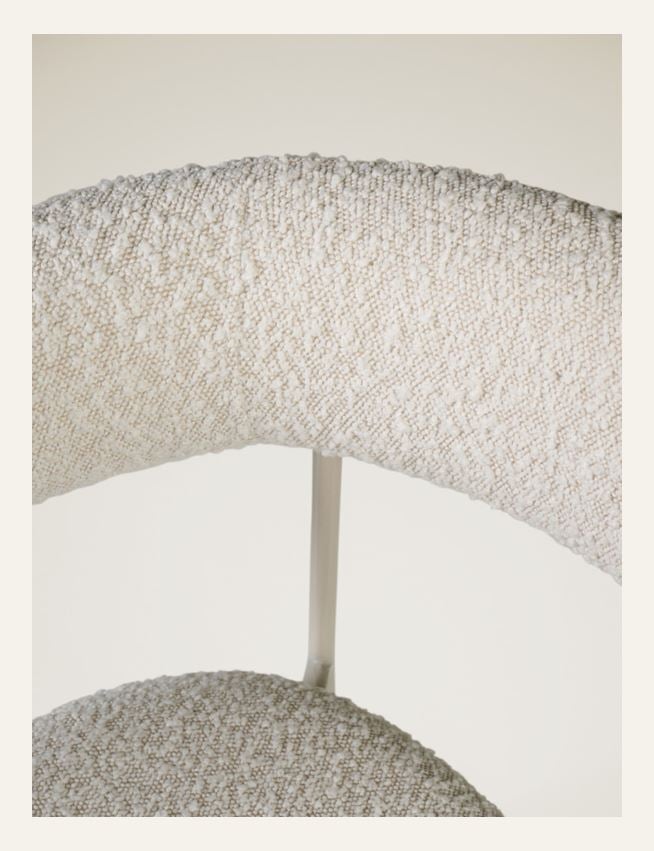 Ruokapöydän tuoli luonnonvalkoinen - 3