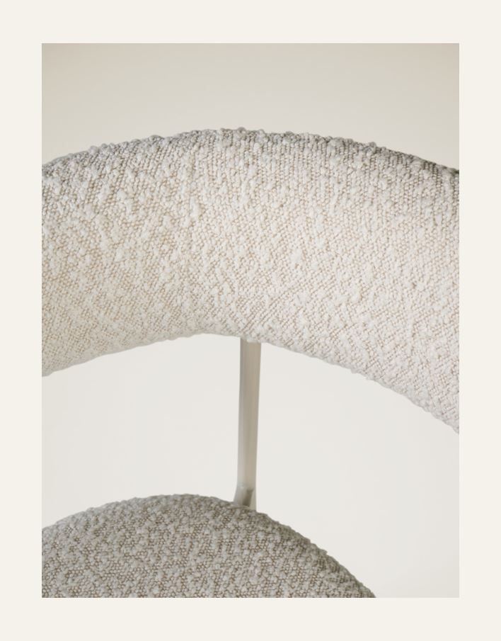 Ruokapöydän tuoli luonnonvalkoinen - 3