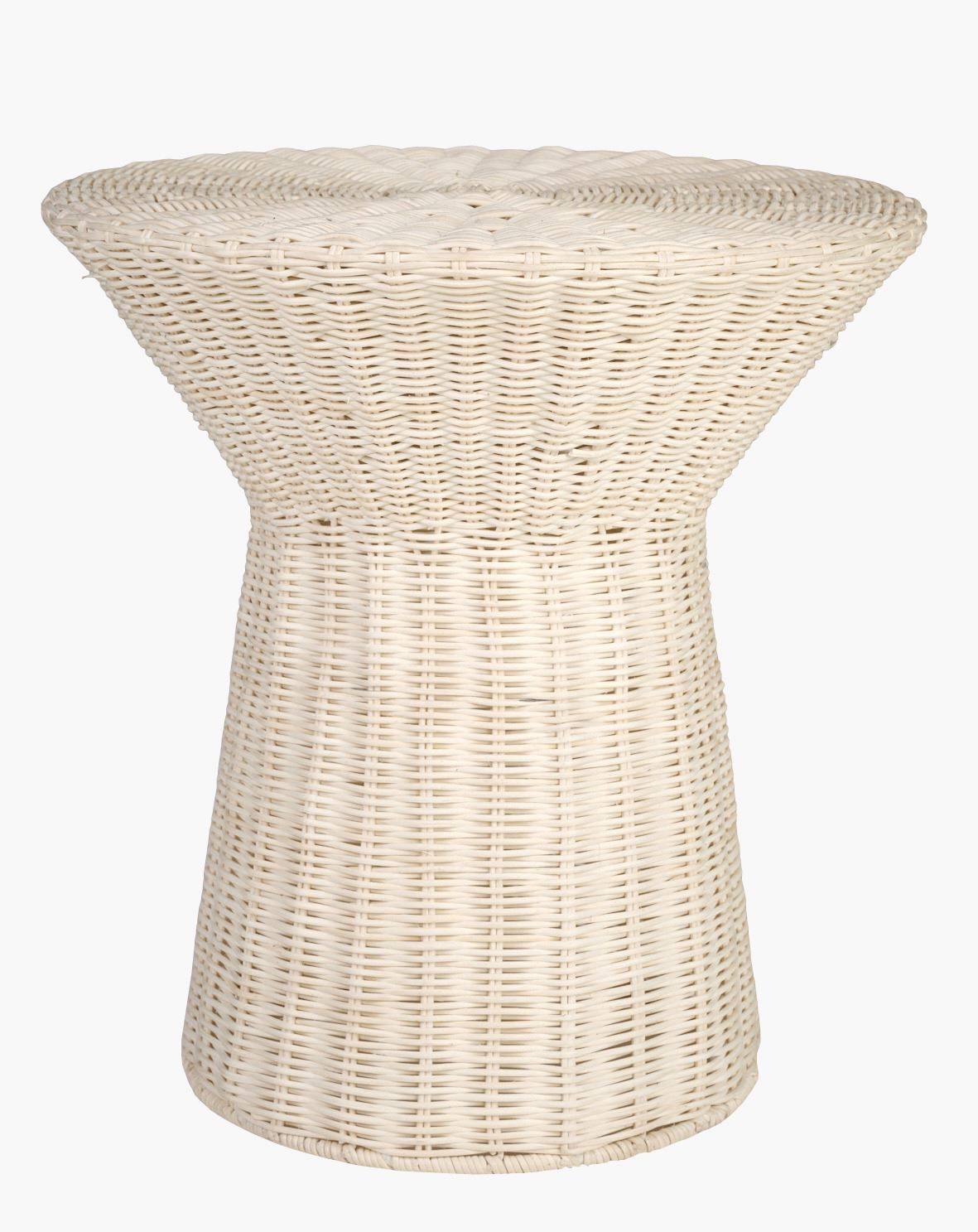 Sivupöytä luonnonvalkoinen - 39x39x42 cm luonnonvalkoinen - 1