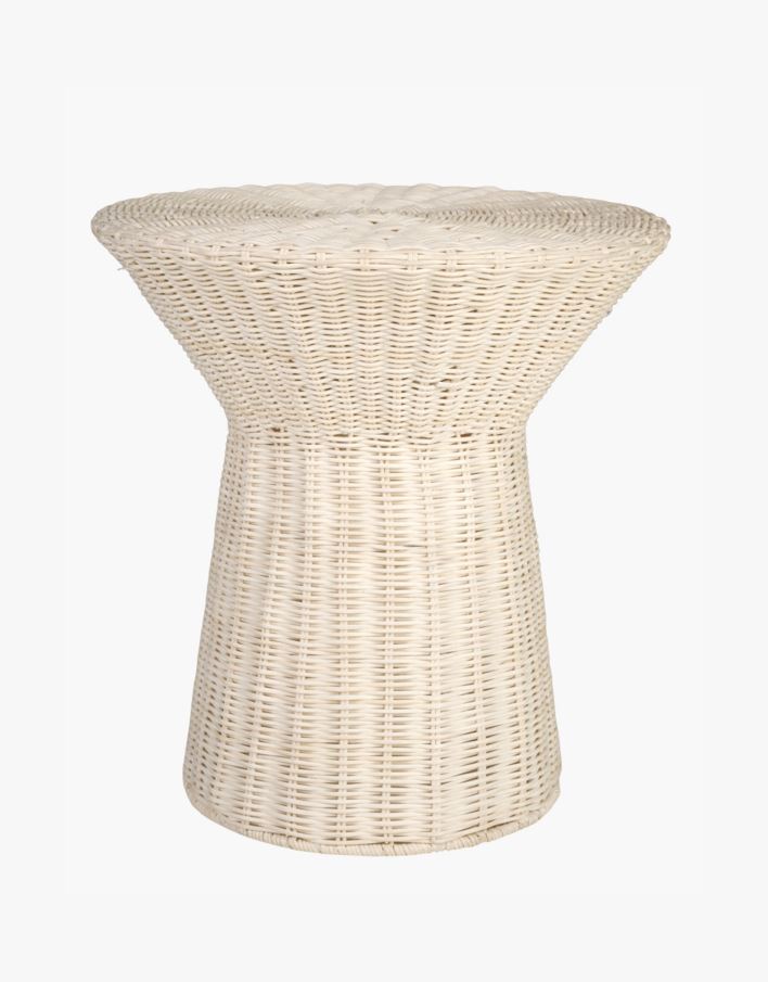 Sivupöytä luonnonvalkoinen - 39x39x42 cm luonnonvalkoinen - 1