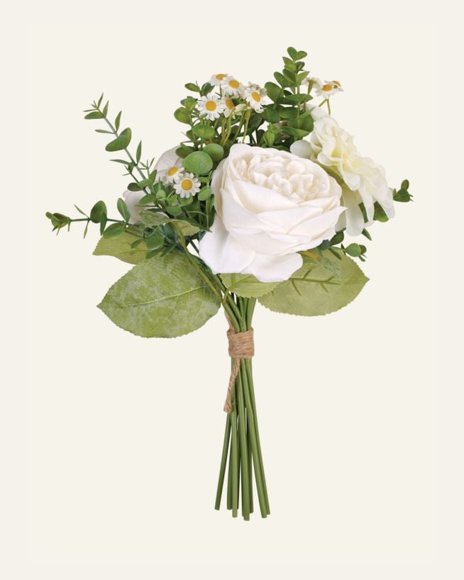 Kukkakimppu valkoinen - 23x23x36 cm valkoinen - 1