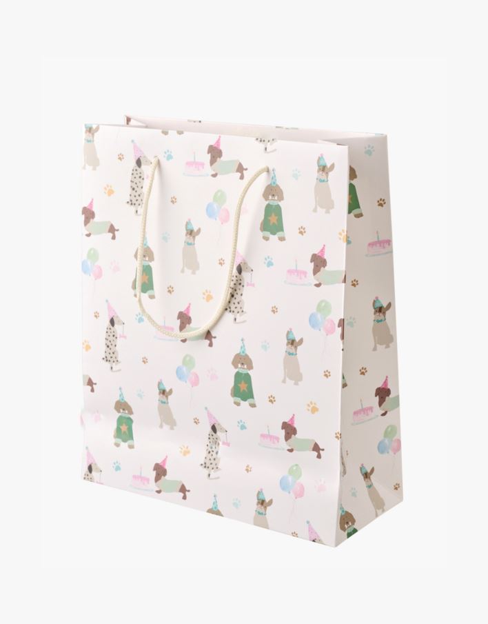 Lahjapussi moniväri/valkoinen - 24x29x10 cm moniväri/valkoinen - 1