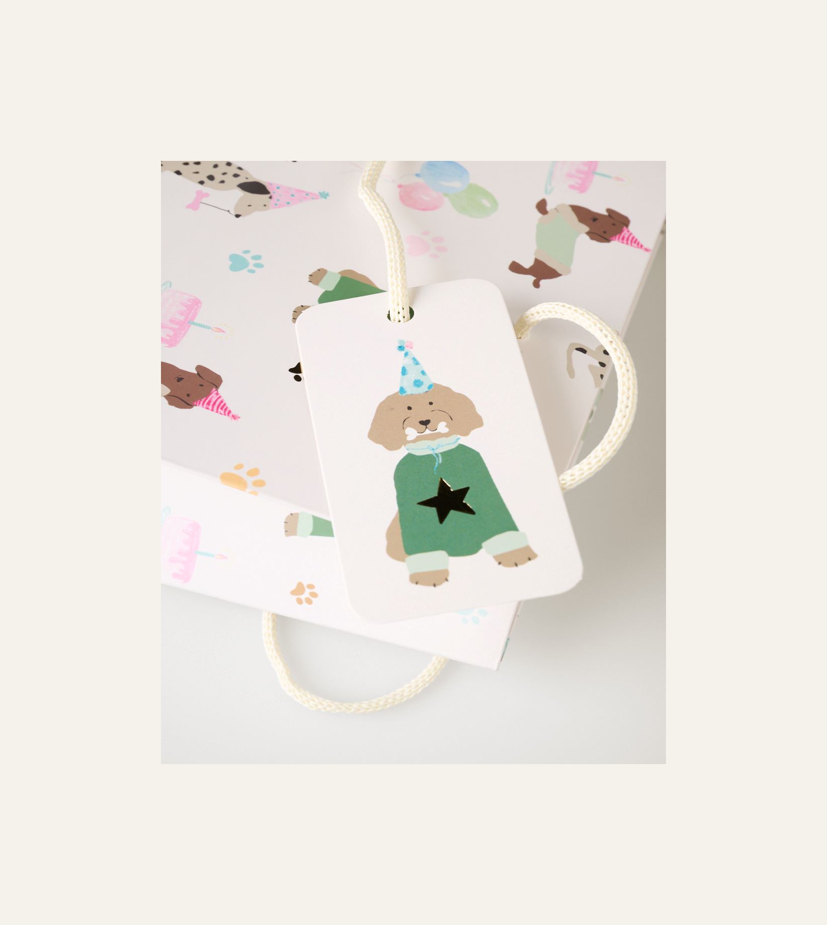 Lahjapussi moniväri/valkoinen - 2