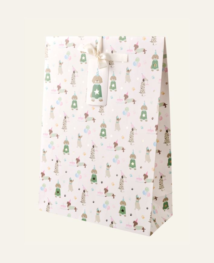 Lahjapussi moniväri/valkoinen - 36x50x15 cm moniväri/valkoinen - 1