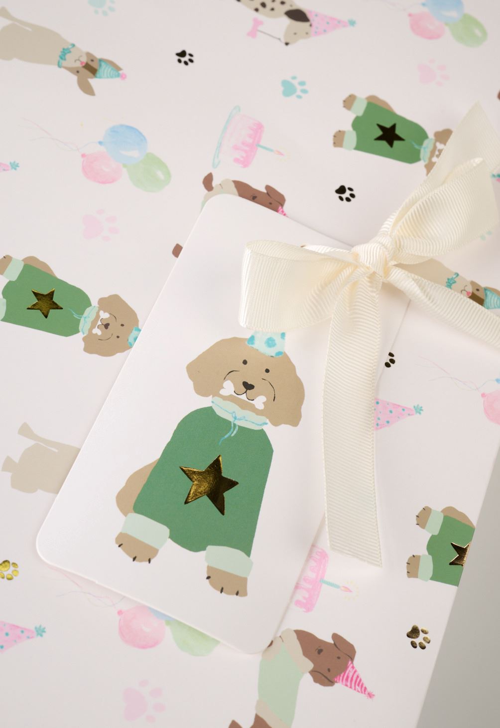 Lahjapussi moniväri/valkoinen - 2