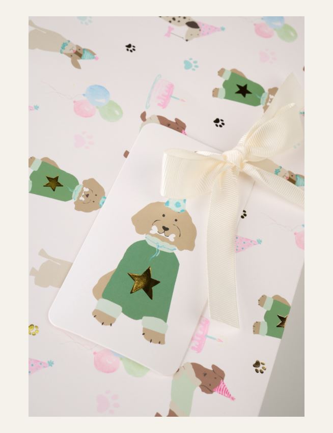 Lahjapussi moniväri/valkoinen - 2