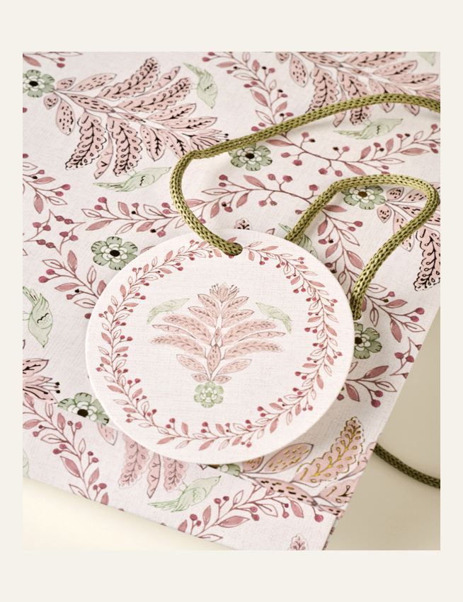 Lahjapussi moniväri/roosa - 2