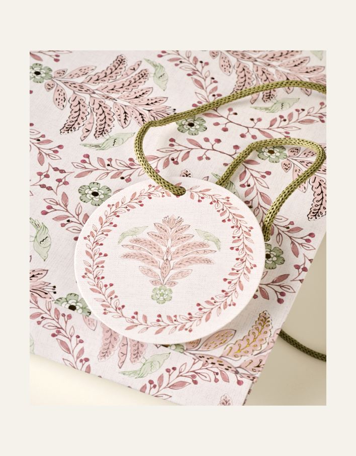 Lahjapussi moniväri/roosa - 2