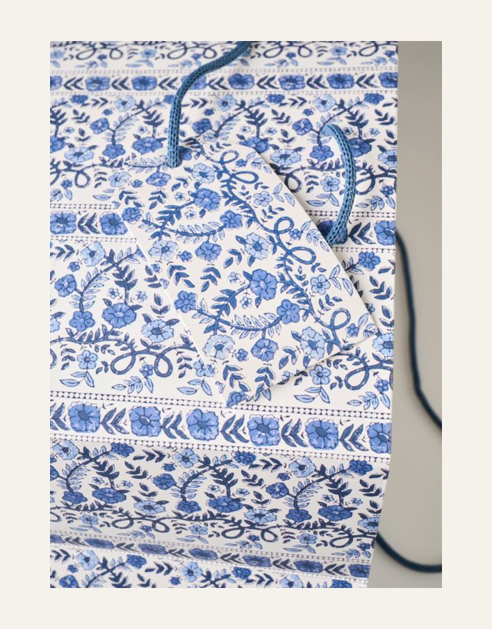 Lahjapussi moniväri/sininen - 2