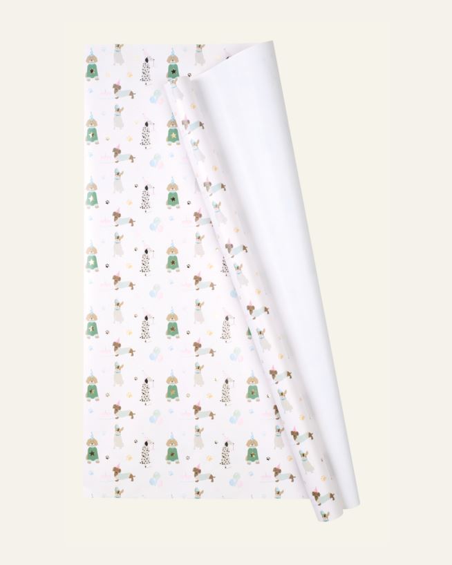 Lahjapaperi moniväri/valkoinen - 70cm x 3m moniväri/valkoinen - 1