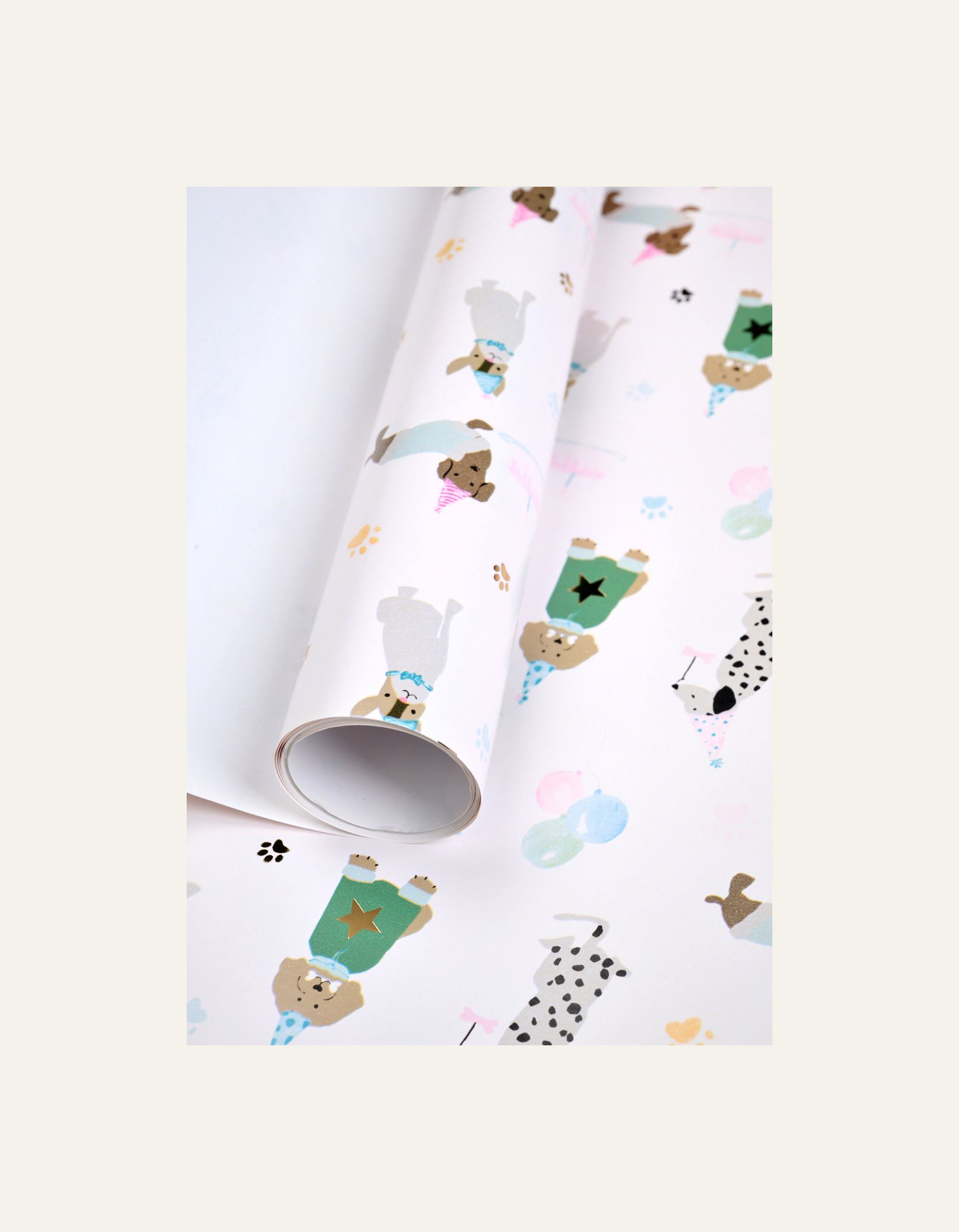 Lahjapaperi moniväri/valkoinen - 2