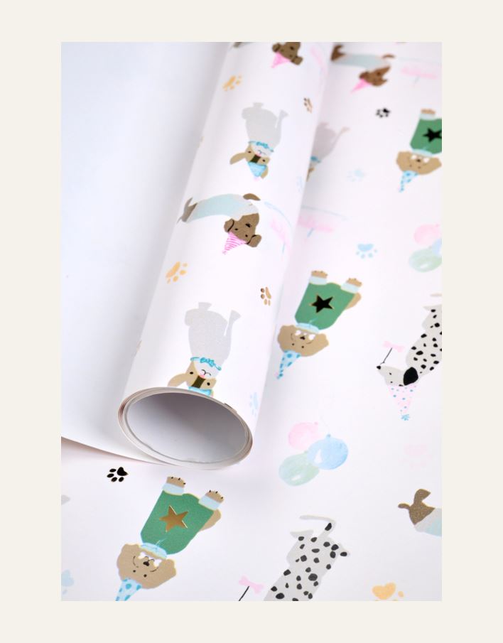 Lahjapaperi moniväri/valkoinen - 2