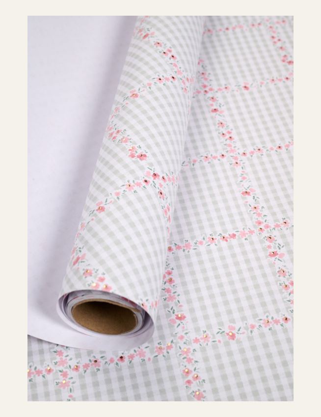 Lahjapaperi moniväri/roosa - 2