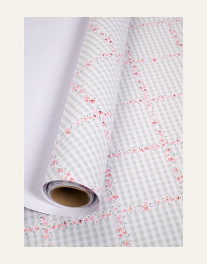 Lahjapaperi moniväri/roosa - 2