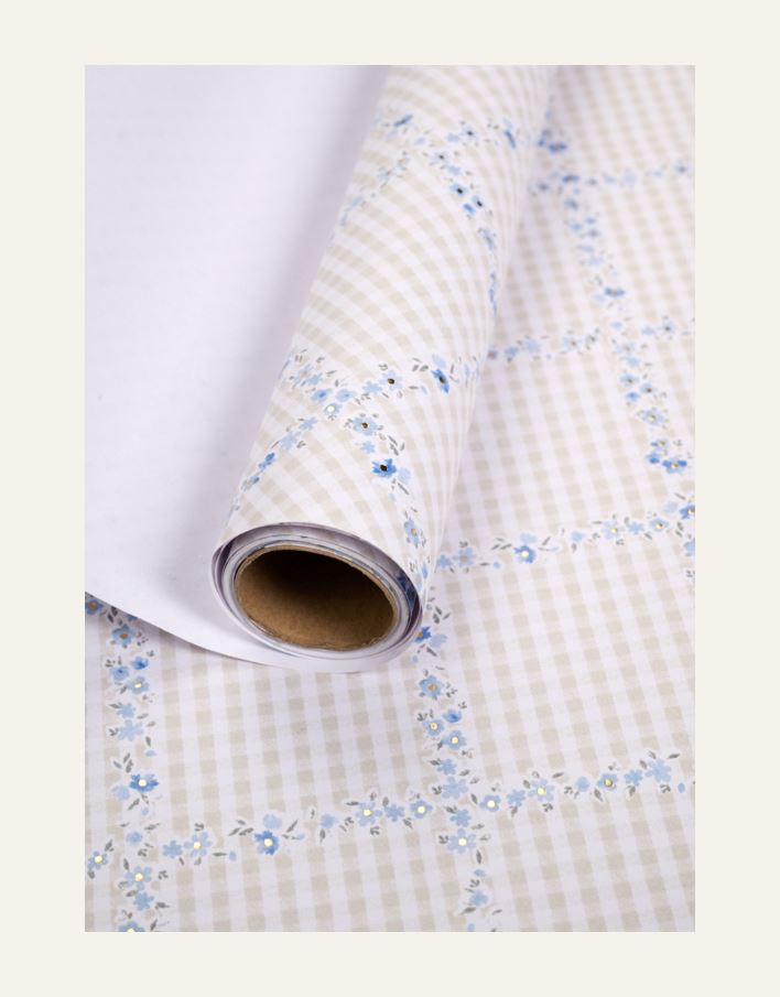 Lahjapaperi moniväri/sininen - 2