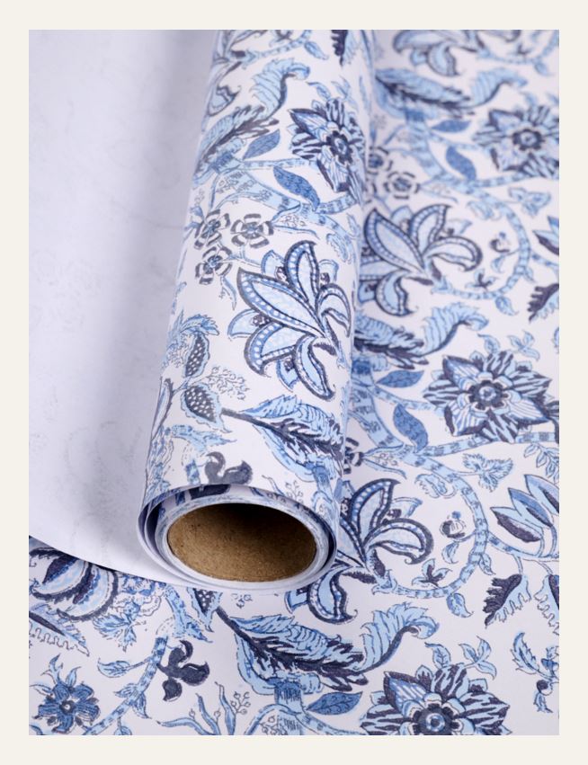 Lahjapaperi moniväri/sininen - 2