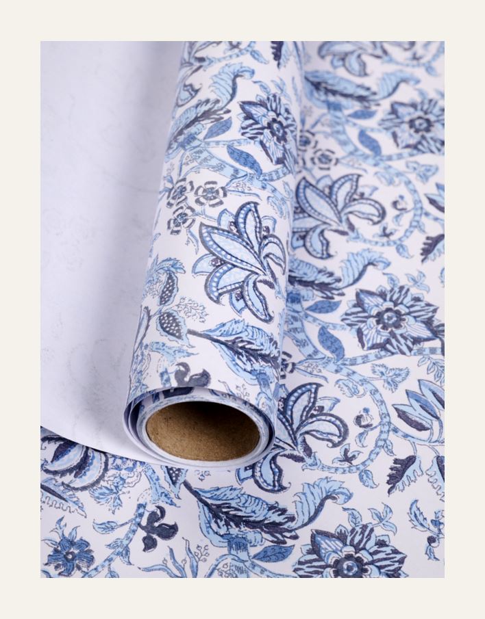 Lahjapaperi moniväri/sininen - 2