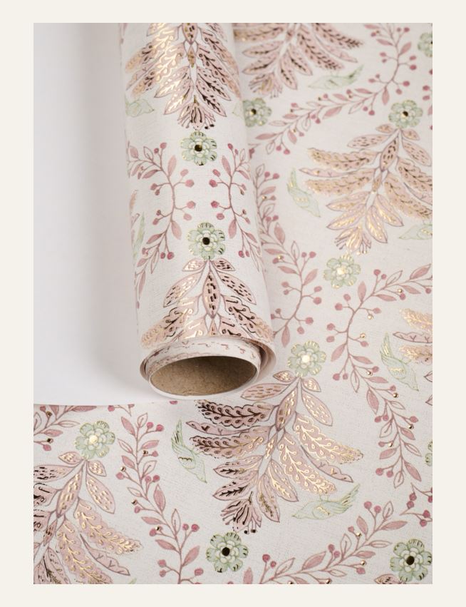 Lahjapaperi moniväri/roosa - 2