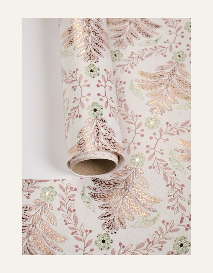 Lahjapaperi moniväri/roosa - 2