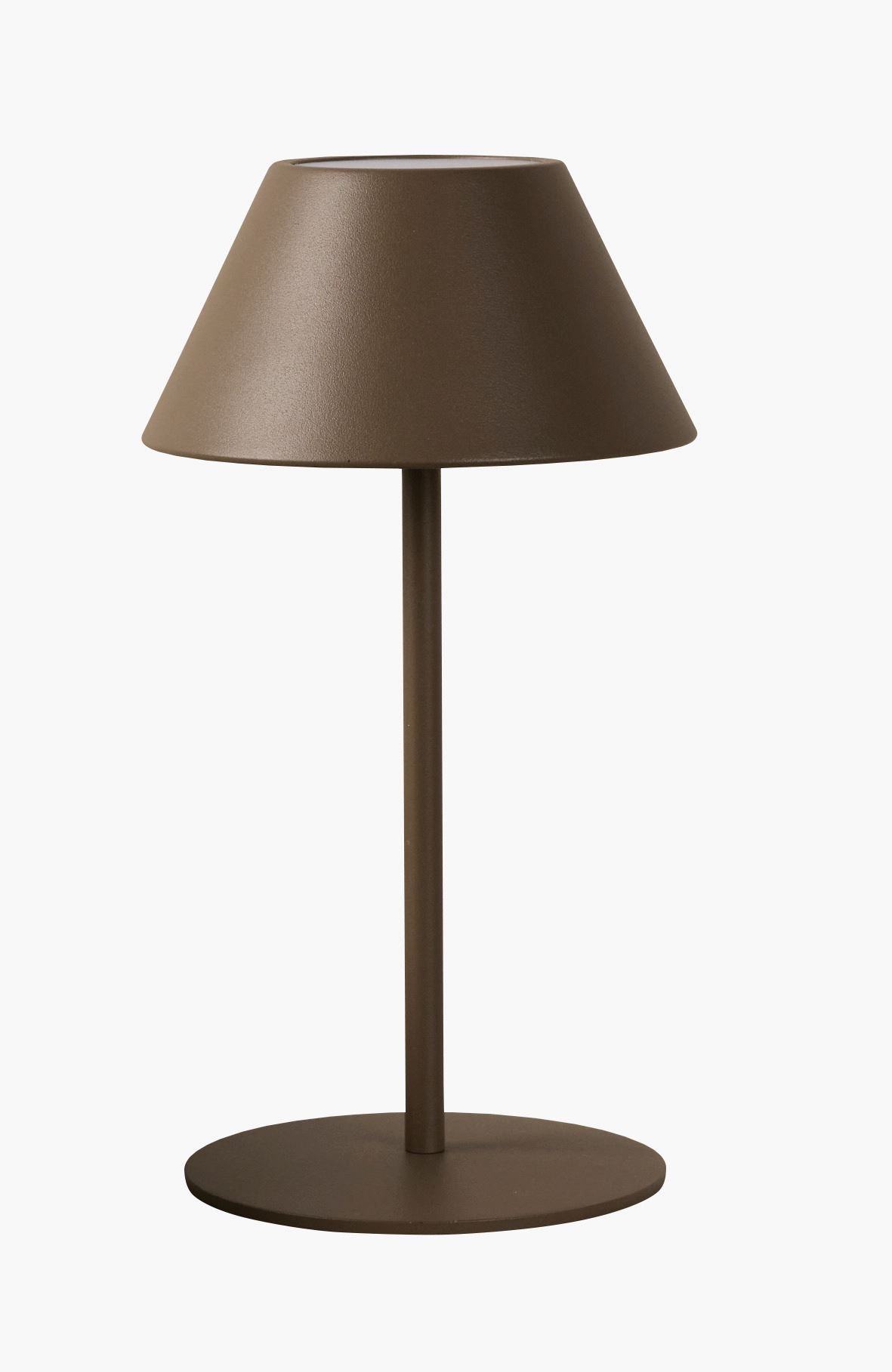 Ladattava pöytävalaisin ruskea - 10x10x21 cm ruskea - 1