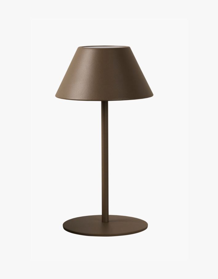 Ladattava pöytävalaisin ruskea - 10x10x21 cm ruskea - 1