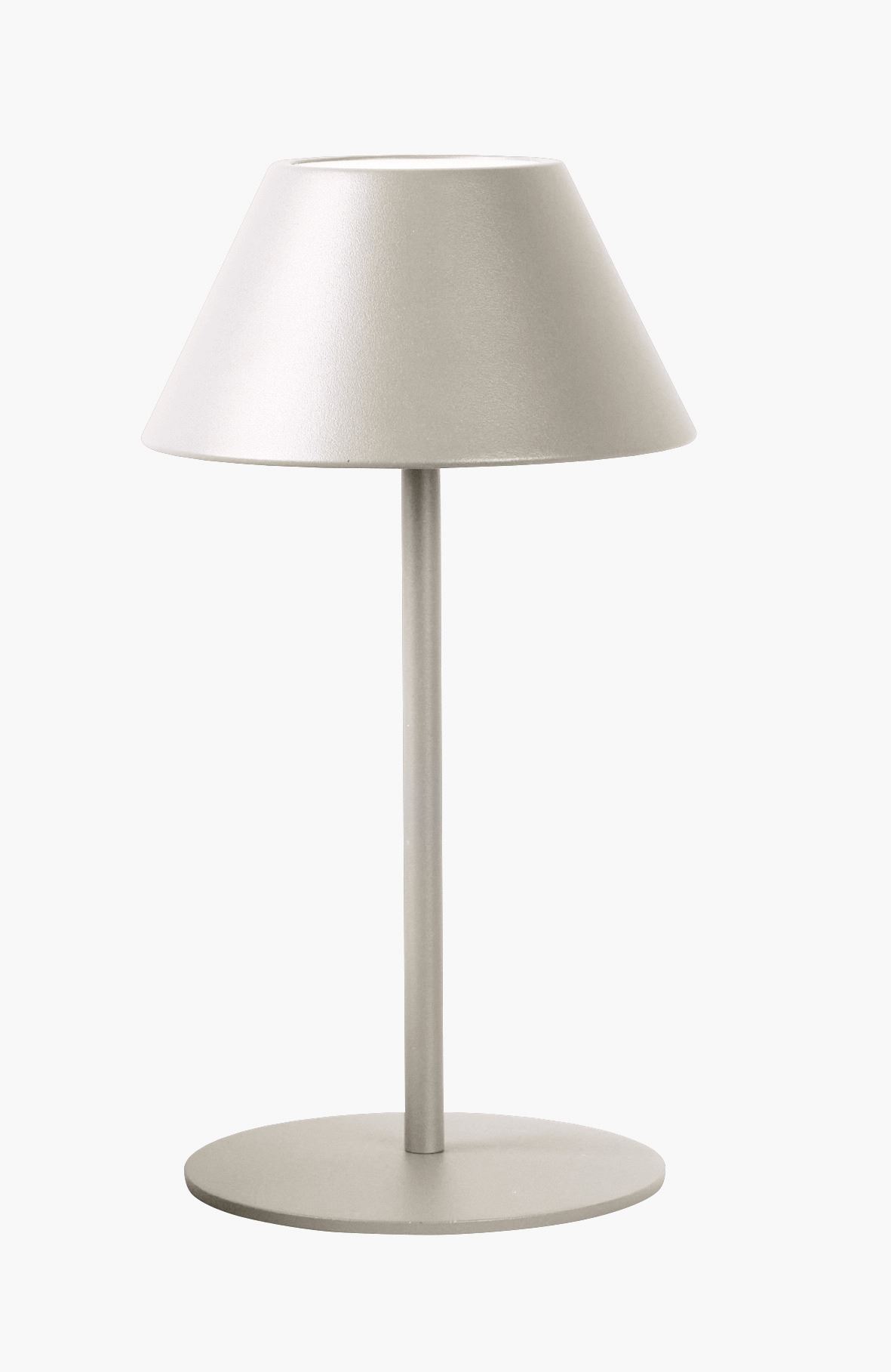 Ladattava pöytävalaisin vaalean beige - 10x10x21 cm vaalean beige - 1