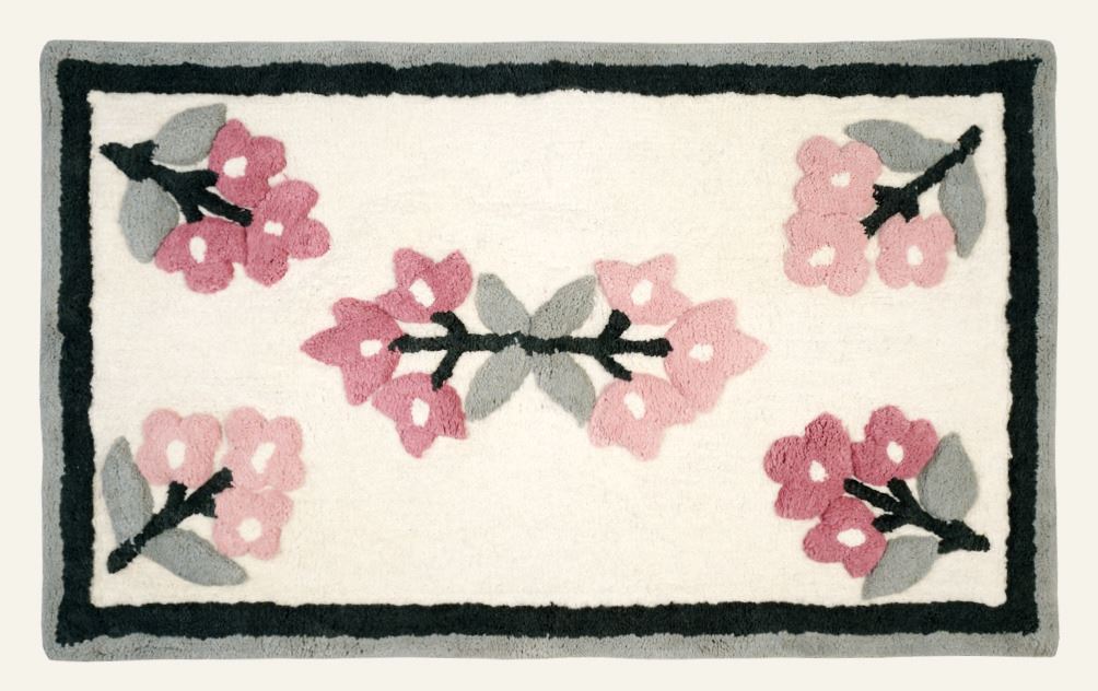 Kylpyhuoneenmatto moniväri/roosa - 55x90 cm moniväri/roosa - 1