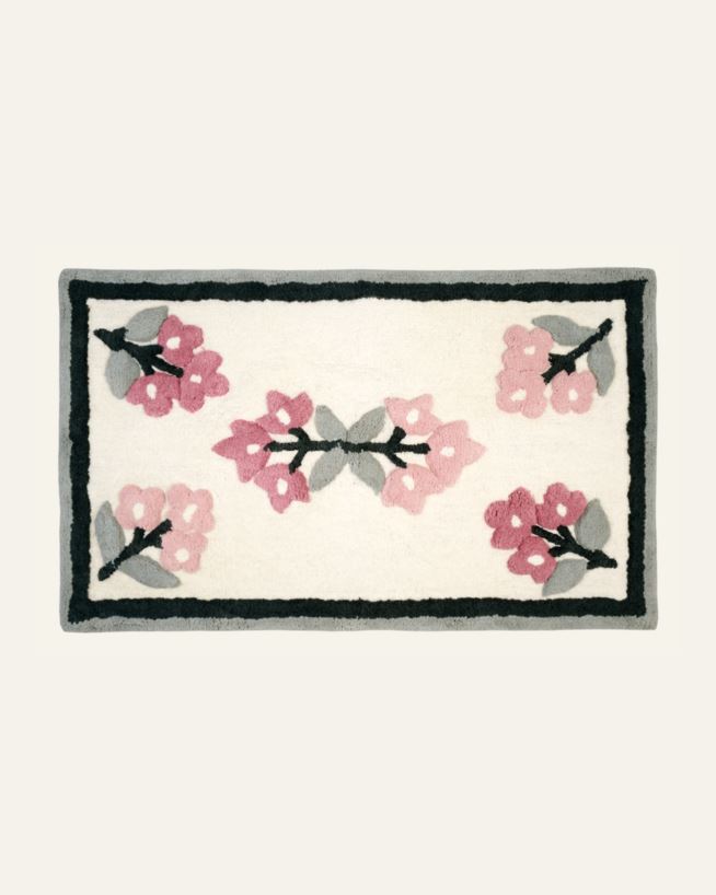 Kylpyhuoneenmatto moniväri/roosa - 55x90 cm moniväri/roosa - 1