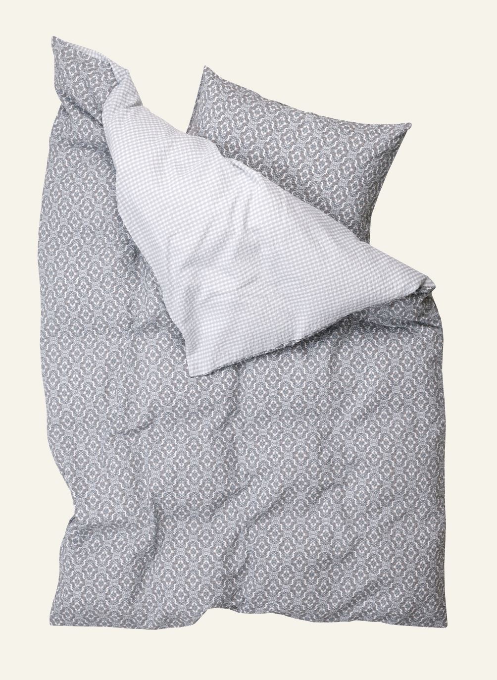 Pussilakanasetti kreppipuuvillaa moniväri/sininen - 2