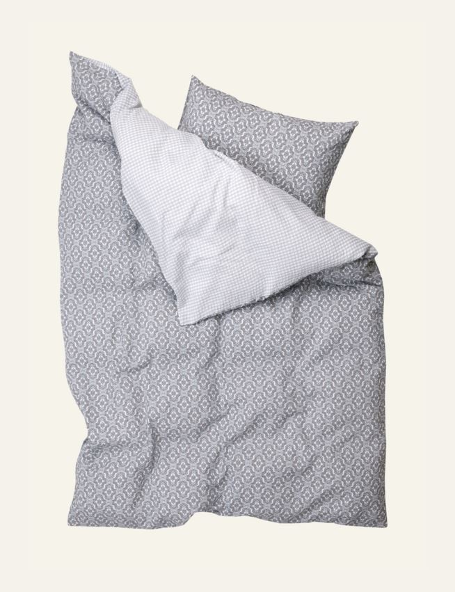 Pussilakanasetti kreppipuuvillaa moniväri/sininen - 2