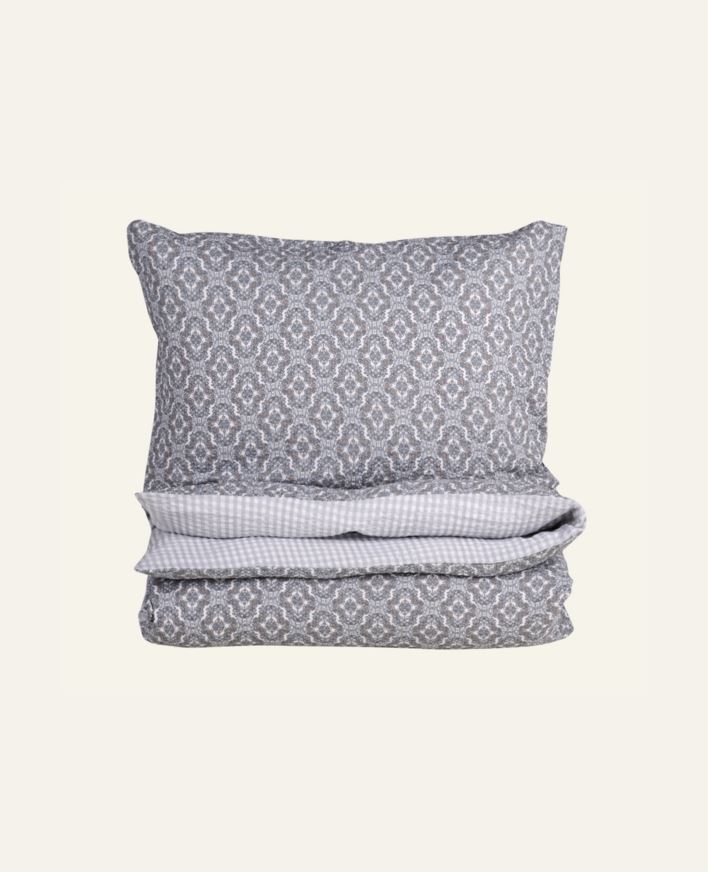 Pussilakanasetti kreppipuuvillaa moniväri/sininen - 150x210 cm/50x60 cm moniväri/sininen - 1