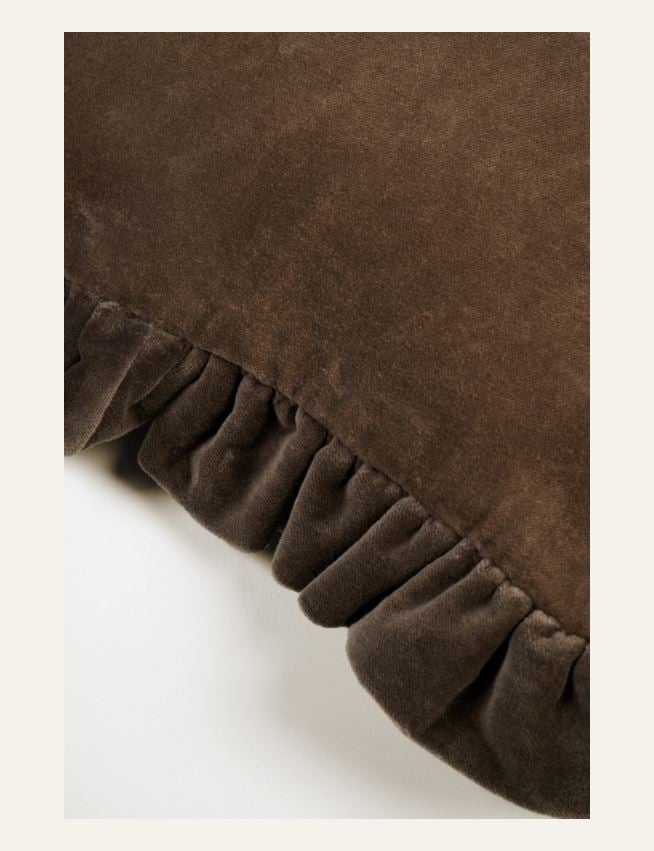 Koristetyynynpäällinen ruskea - 3