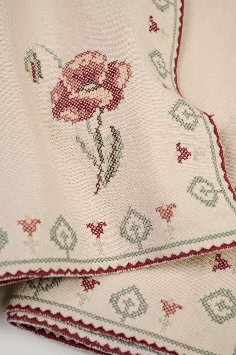 Kangaslautasliina, 2 kpl  beige - 2