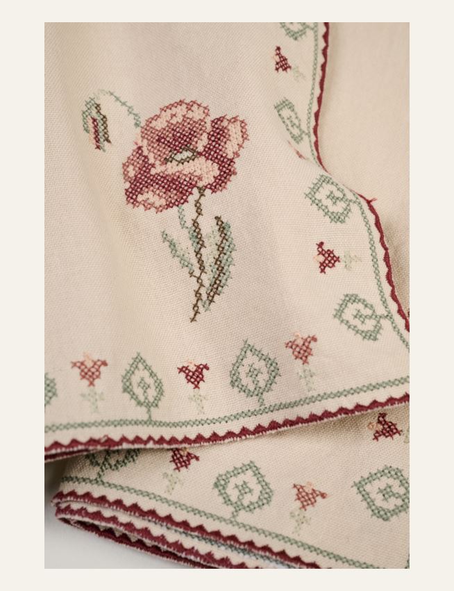 Kangaslautasliina, 2 kpl beige - 2