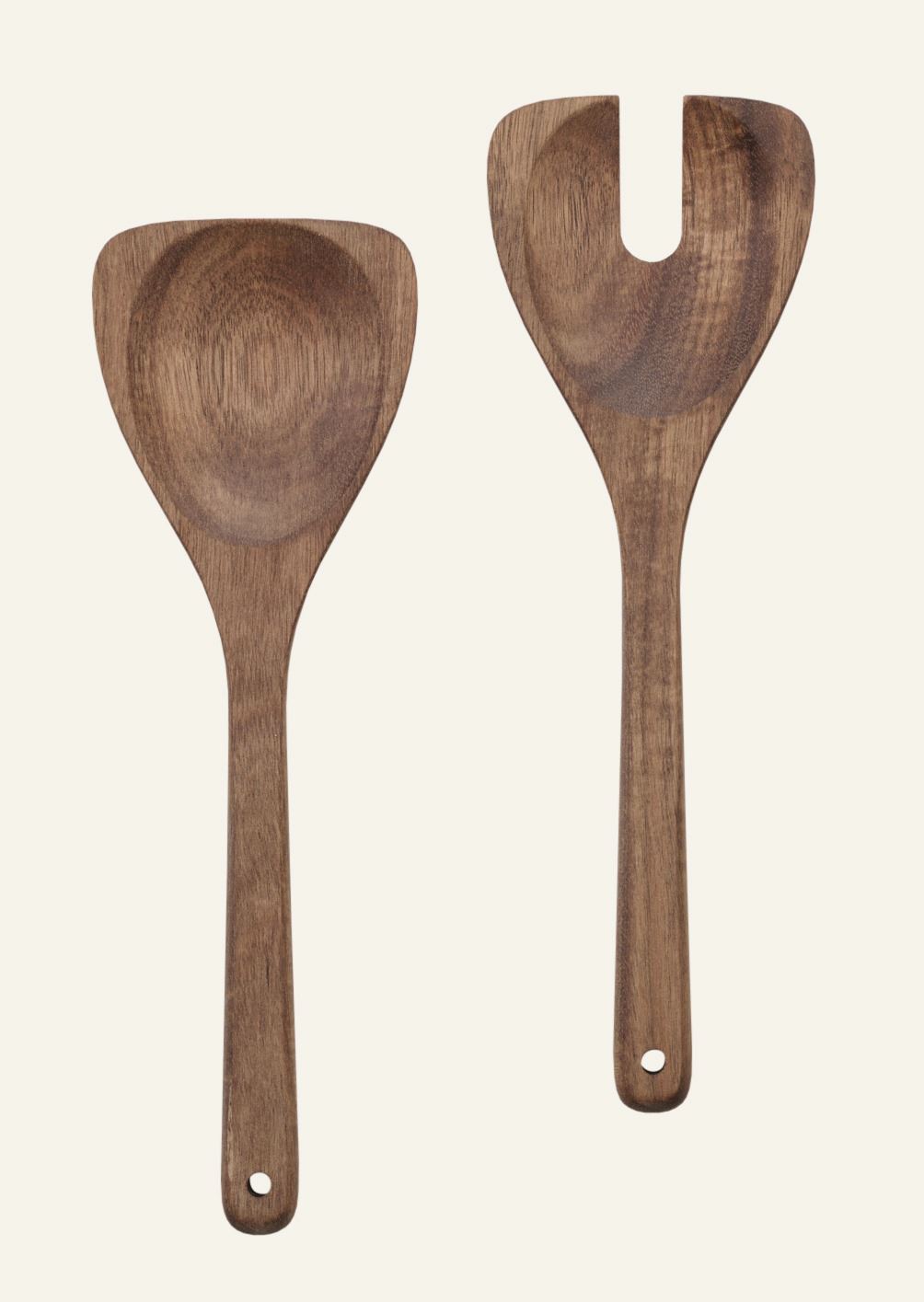Salaattiottimet ruskea - 25x8,2 cm ruskea - 1