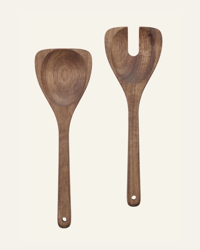 Salaattiottimet ruskea - 25x8,2 cm ruskea - 1