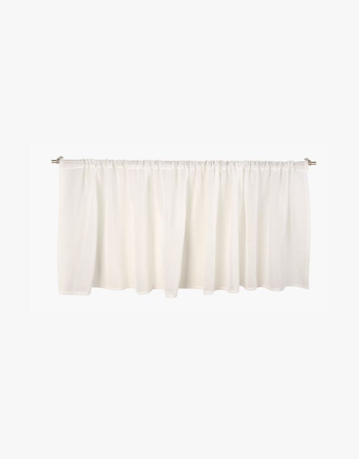Pitkä verhokappa luonnonvalkoinen - 250x70 cm luonnonvalkoinen - 1