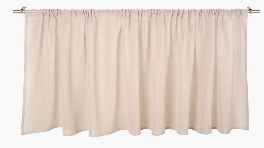 Pitkä verhokappa vaalean beige - 3