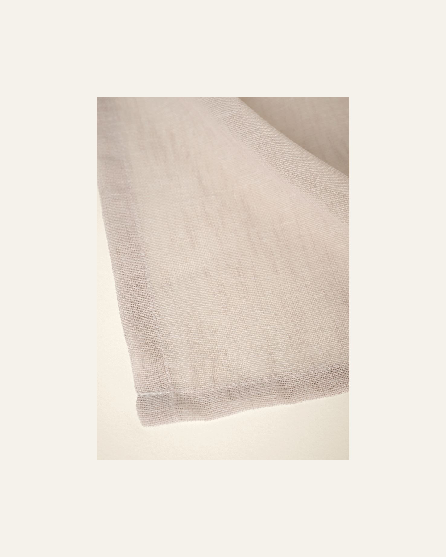 Pitkä verhokappa vaalean beige - 8