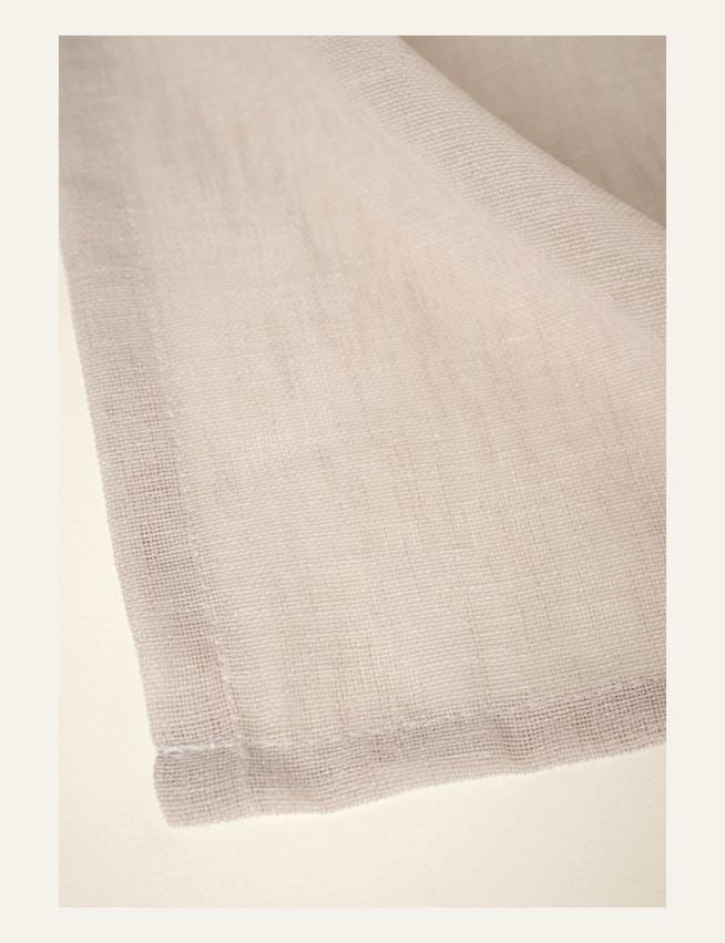 Pitkä verhokappa vaalean beige - 8