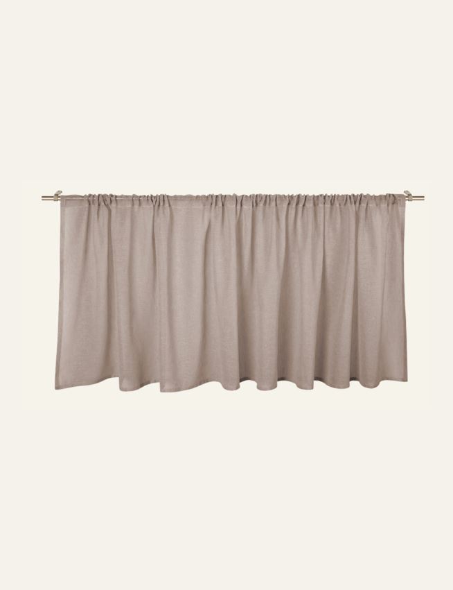 Pitkä verhokappa vaalean beige - 2