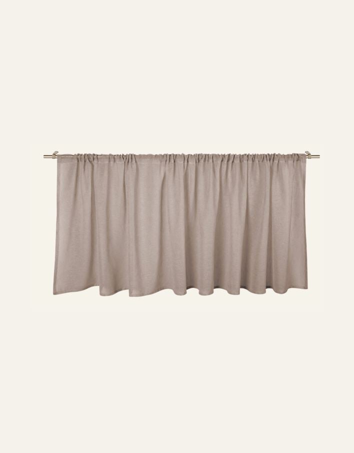 Pitkä verhokappa vaalean beige - 2