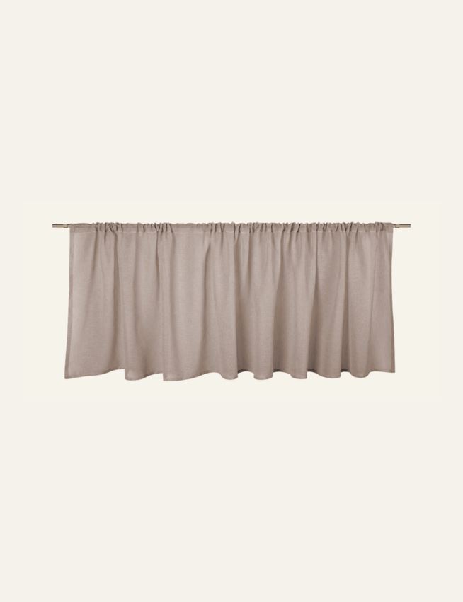 Pitkä verhokappa vaalean beige - 2