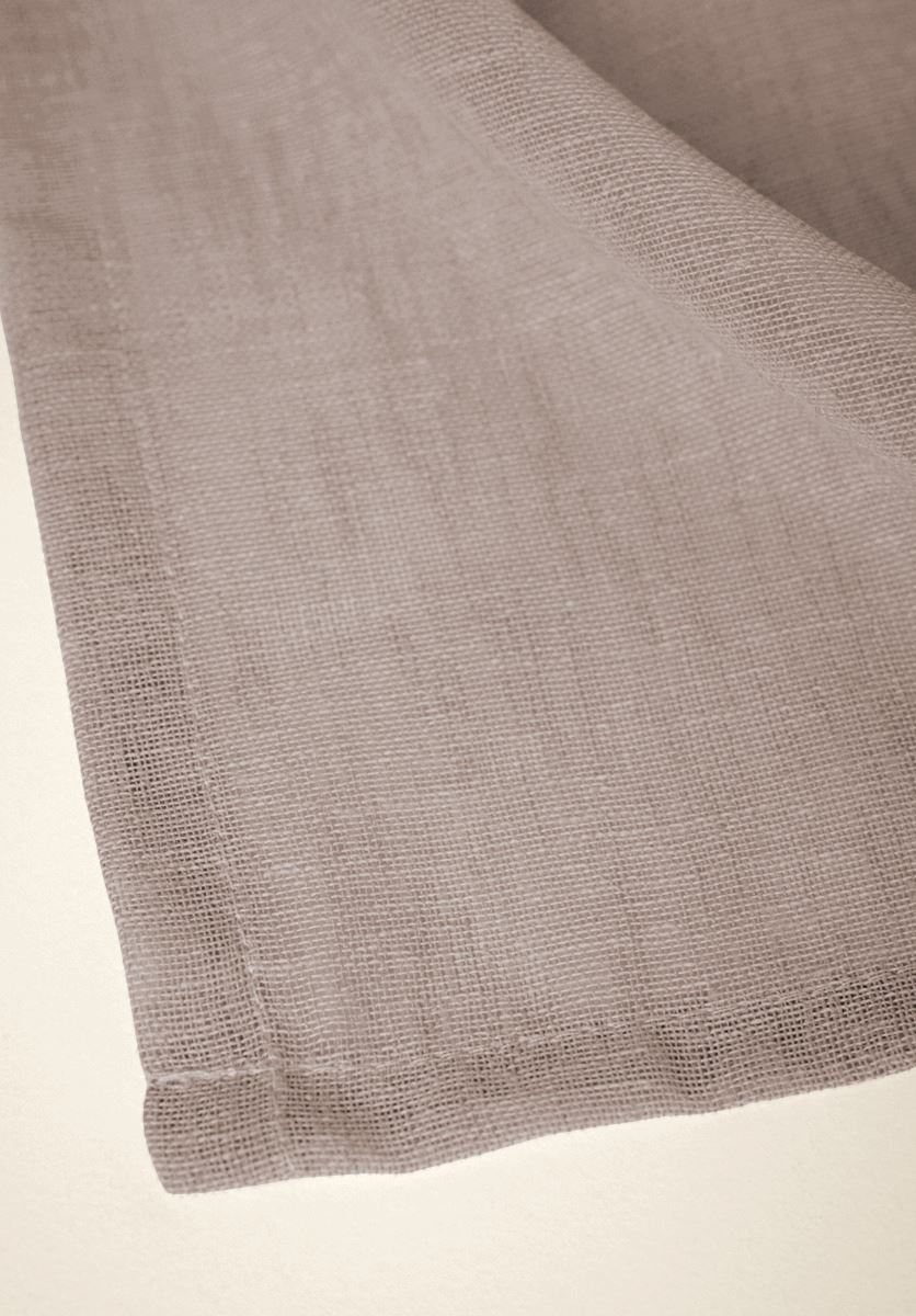 Pitkä verhokappa vaalean beige - 7