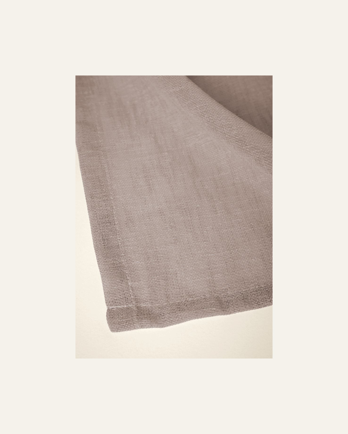 Pitkä verhokappa vaalean beige - 7