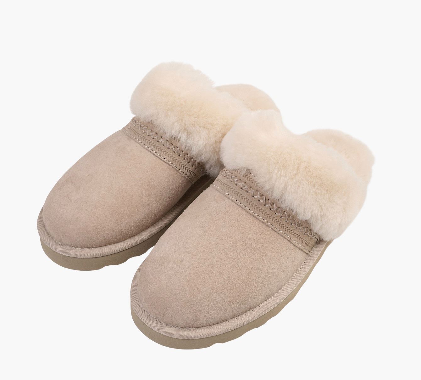 Nahkatohvelit vaalean beige - 2